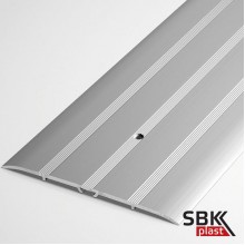 ПО-102 порог алюминиевый  рифленый с отверстиями шириной 102мм